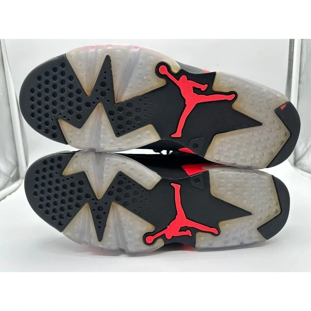 Nike Air‎ Jordan 6 Retro Infrared Black Sneakers 384664-060 Mens High Top Shoes